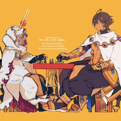 This is a pixiv picture whose title is ツタンカーメンとオジマンディアス.