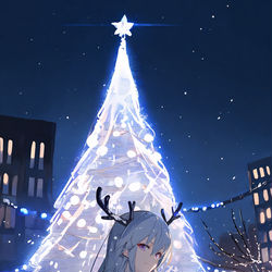 This is a pixiv picture whose title is 圣诞鹿企业.