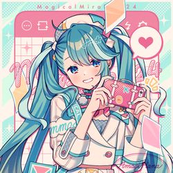 This is a pixiv picture whose title is 2024♡.