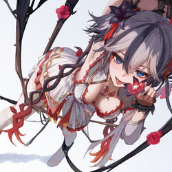 This is a pixiv picture whose title is 椿.
