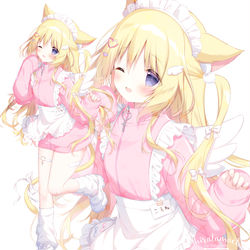 This is a pixiv picture whose title is ジャージメイドころねちゃん ໒꒱· ﾟ⟡.·.