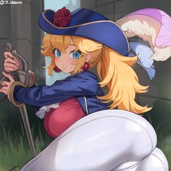 This is a pixiv picture whose title is Swordfighter Peach.