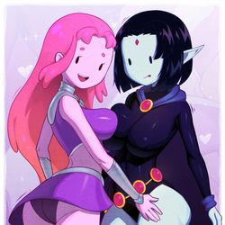This is a pixiv picture whose title is Bubbline X TeenTitans.