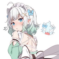 This is a pixiv picture whose title is Maid Mint.
