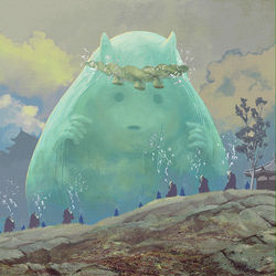 This is a pixiv picture whose title is 子供らに注連縄を.