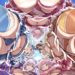 This is a pixiv picture whose title is チア長侍5V！.