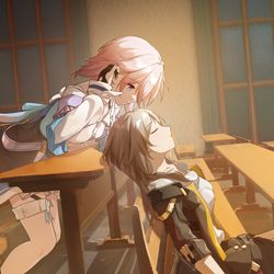 This is a pixiv picture whose title is After class.