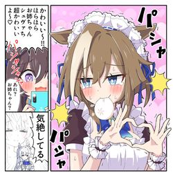 This is a pixiv picture whose title is 真ん中っ子メイドシュヴァル.