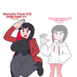 This is a pixiv picture whose title is 피아베와 드부아.