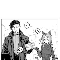 This is a pixiv picture whose title is キングとトレーナーとセルフレジ.
