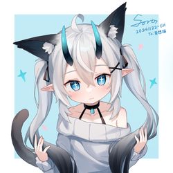 This is a pixiv picture whose title is 妄想猫.
