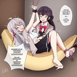 This is a pixiv picture whose title is Alisa Kujou, ticklish russian.