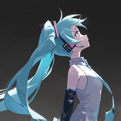 This is a pixiv picture whose title is ミクの日.