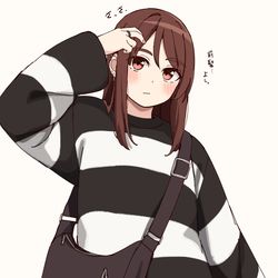 This is a pixiv picture whose title is 私服姿の紗希ちゃん.