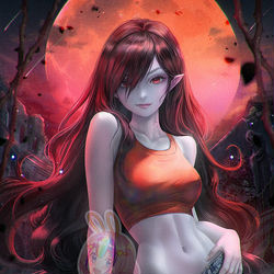 This is a pixiv picture whose title is マーセリン / Marceline.