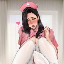 This is a pixiv picture whose title is 看護婦.