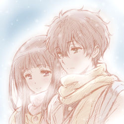 This is a pixiv picture whose title is I'm not in love.