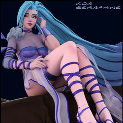 This is a pixiv picture whose title is KDA Sera.