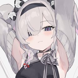 This is a pixiv picture whose title is 寝る.