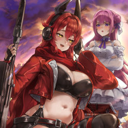 This is a pixiv picture whose title is RED HOOD AND DOROTHY.