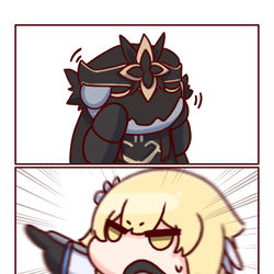 This is a pixiv picture whose title is 🎭😲🎭.