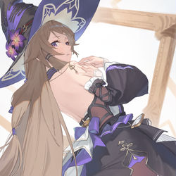 This is a pixiv picture whose title is Herta.