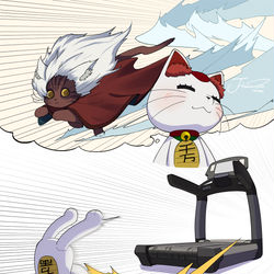 This is a pixiv picture whose title is 🐱💨💨💨💨💨.