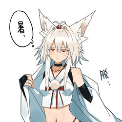 This is a pixiv picture whose title is 冬でも動き回ると暑くなっちゃう椛.