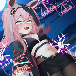 This is a pixiv picture whose title is サイバーおデジ.