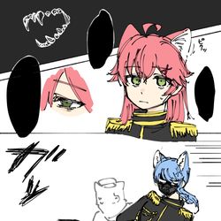 This is a pixiv picture whose title is 獣人軍mcmt ボツ集.