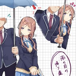 This is a pixiv picture whose title is 莉波とp.