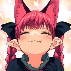 This is a pixiv picture whose title is あごを差し出すお燐.