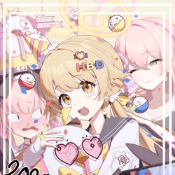 This is a pixiv picture whose title is Happy Birthday ヒフミ!!.