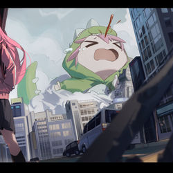 This is a pixiv picture whose title is 过去软弱的我已经死去了.