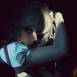 This is a pixiv picture whose title is 咲夜.