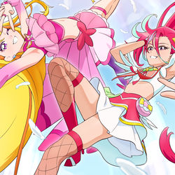 This is a pixiv picture whose title is バタフライ×フラミンゴ.