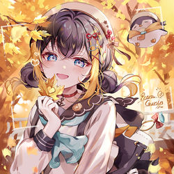 This is a pixiv picture whose title is Autumn penguin 🧡.