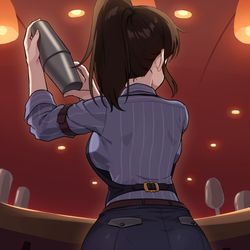 This is a pixiv picture whose title is バーテンダー美奈子.