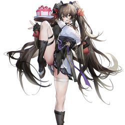 This is a pixiv picture whose title is 少女前线 绛雨.