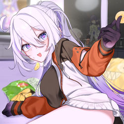 This is a pixiv picture whose title is ジャンクフード裏取引…摘発！.
