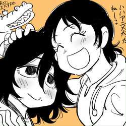 This is a pixiv picture whose title is ルックバック.
