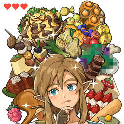 This is a pixiv picture whose title is 思考吃什么呢.