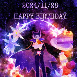 This is a pixiv picture whose title is ドラルク誕生祭2024.