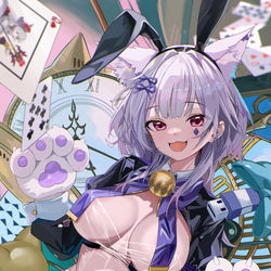 This is a pixiv picture whose title is 玛女郎—柴郡猫.