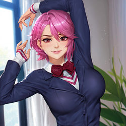 This is a pixiv picture whose title is Aira Shiratori.
