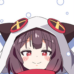 This is a pixiv picture whose title is 冬服めぐみん.