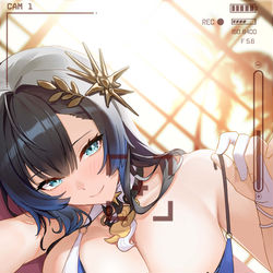 This is a pixiv picture whose title is 泳装凯姐.