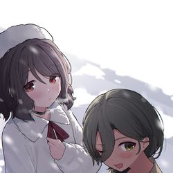 This is a pixiv picture whose title is 天冷了大家要注意保暖呀🤤.