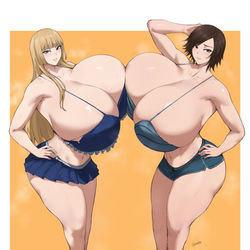 This is a pixiv picture whose title is Lili x Asuka 3.