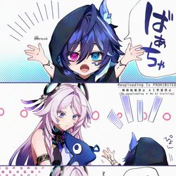 This is a pixiv picture whose title is 昔と今.